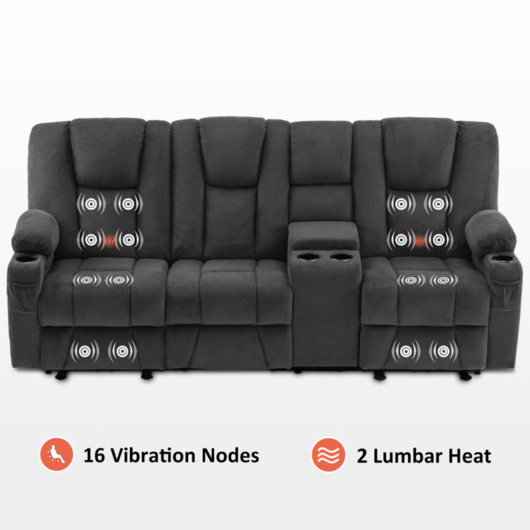 Heated sofa online recliners